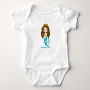 Birthday Mermaid Party Baby Bodysuit Strampler