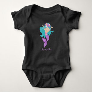 Birthday Mermaid Party Baby Bodysuit Strampler