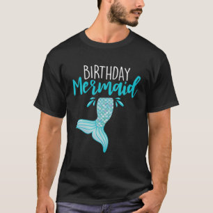 Birthday Mermaid Squad Girls Mermaid Schwanz Princ T-Shirt