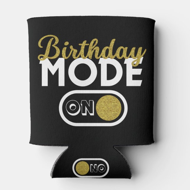 Birthday Mode On Dosenkühler (Rückseite)