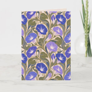 Birthday Morning Glory Art Nouveau Karte
