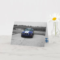 Birthday Muscar Blue Card