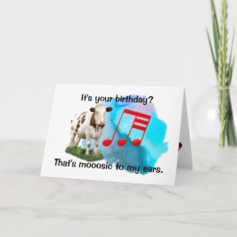 Birthday Musical Cow Karte
