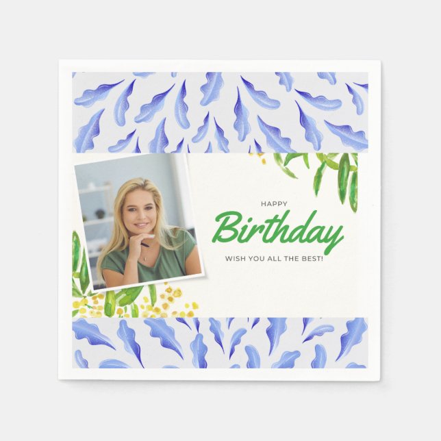 Birthday napkin Papper Serviette (Vorderseite)