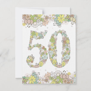 Birthday Natural Blooms Ladys Foto laden ein Einladung