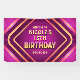 Birthday Neon Banner