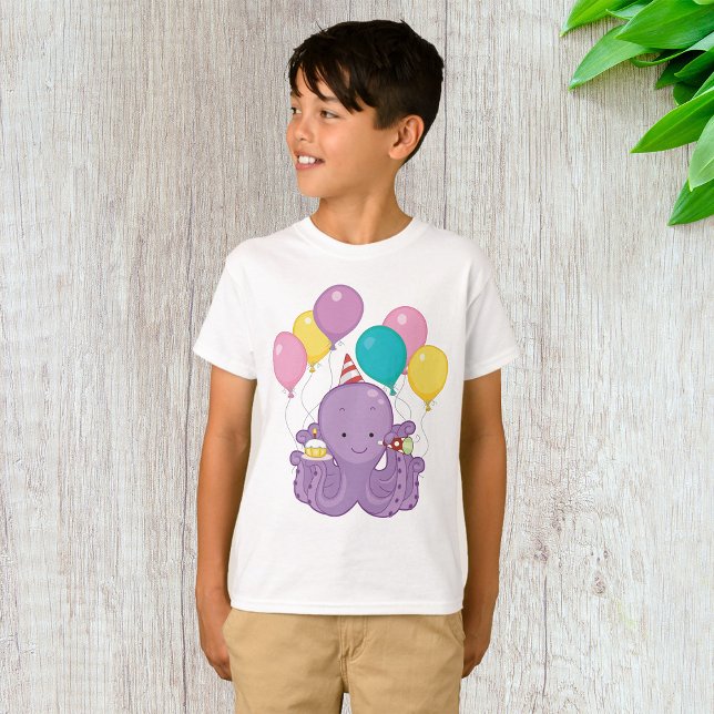 Birthday Octopus T-Shirt (Von Creator hochgeladen)