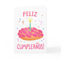 Birthday Pan Dulce Concha, Spanisch