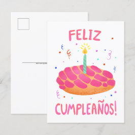 Birthday Pan Dulce Concha, Spanisch Postkarte