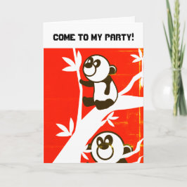 Birthday Pandas Einladung