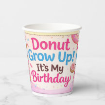Birthday Paper Cups – Cute Kids Party Disposable 