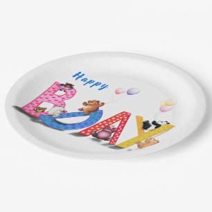 Birthday Paper Tellers Baby Bears Party Pappteller