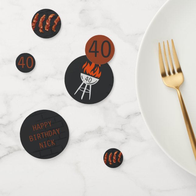 Birthday Party, Bacon, GRILLEN Konfetti (Gruppe)