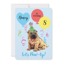 Birthday Party Ballons Chinese Shar-Pei