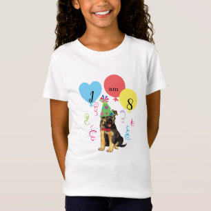 Birthday Party Balloons German Shepherd T - Shirt