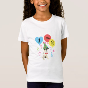 Birthday Party Balloons Smooth Fox Terrier T-Shirt