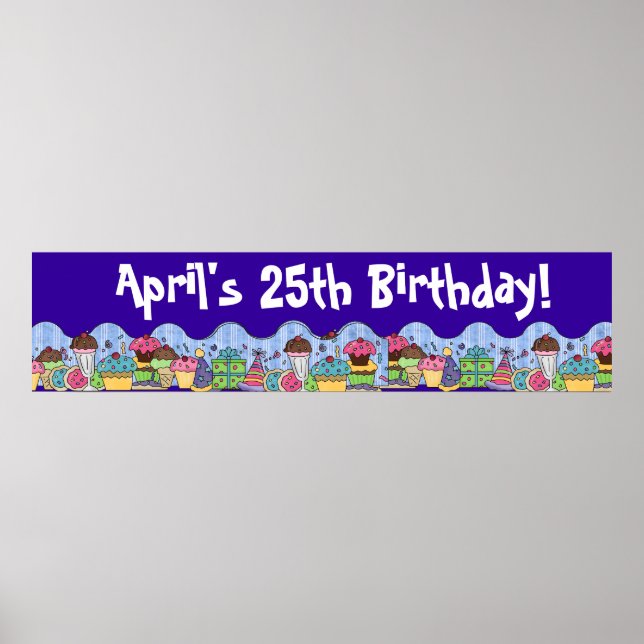 Birthday Party Banner Poster (Vorne)