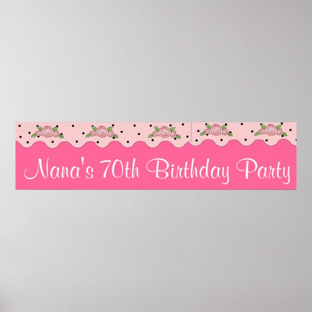 Birthday Party Banner Poster (Vorne)