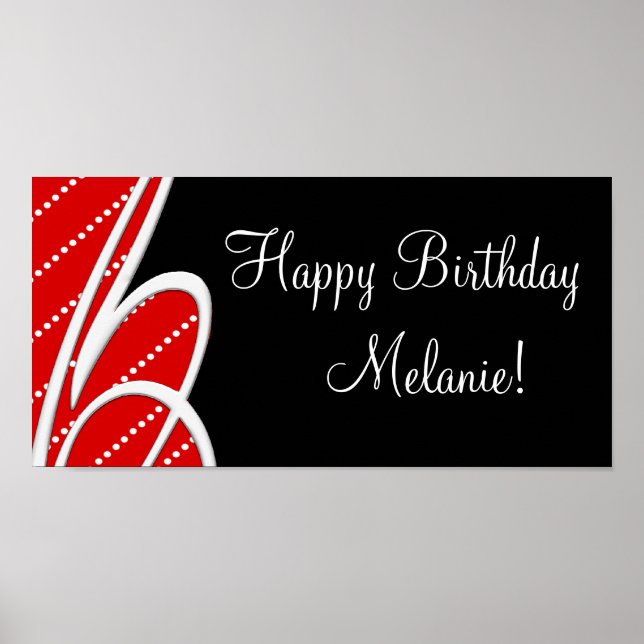 Birthday Party Banners Posters Poster (Vorne)
