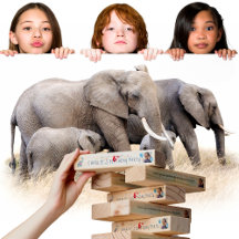 Birthday Party Blue Elephant Individuelle Name Age