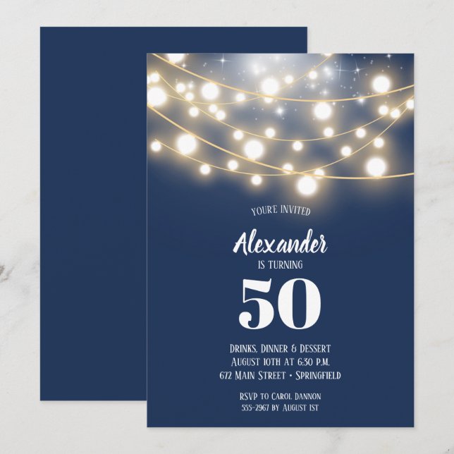 Birthday Party Einladung (Vorne/Hinten)