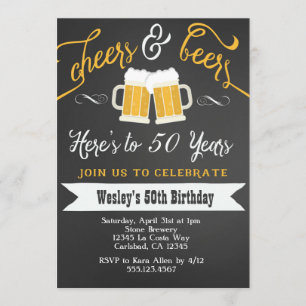 Birthday Party - Einladung für Männer