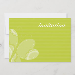 BIRTHDAY PARTY ERSUCHT:: flutterby butterfly 4L Einladung