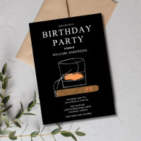 Birthday Party für Zigarren und Whisky