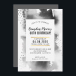 BIRTHDAY PARTY INVITE moderne Aquarellfarbe grau Einladung<br><div class="desc">von kat massard >>> kat@simplysweetPAPERIE.com << Ein supereinfaches, aber stilvolles Einladungsdesign für Ihren Geburtstag. Wow Ihre Freunde und Familie mit dieser kleinen Zahl .D Setup als Vorlage ist es einfach für Sie, Ihre eigenen Details hinzuzufügen, oder drücken Sie die Schaltfläche Anpassen und Sie können Text, Schriftart, Größen etc. TIPP:: 1....</div>