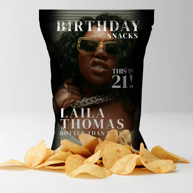 Birthday Party Magazine Cover Chip Bag Wrapper Flyer (Birthday Party Magazine Cover Chip Bag Wrapper)