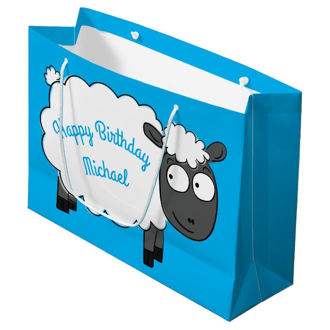 Birthday Party Niedlicher Cartoon Kinder Große Geschenktüte (Vorderseite Schrägansicht)