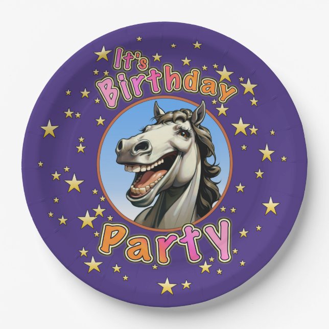 Birthday Party Pappteller (Vorderseite)
