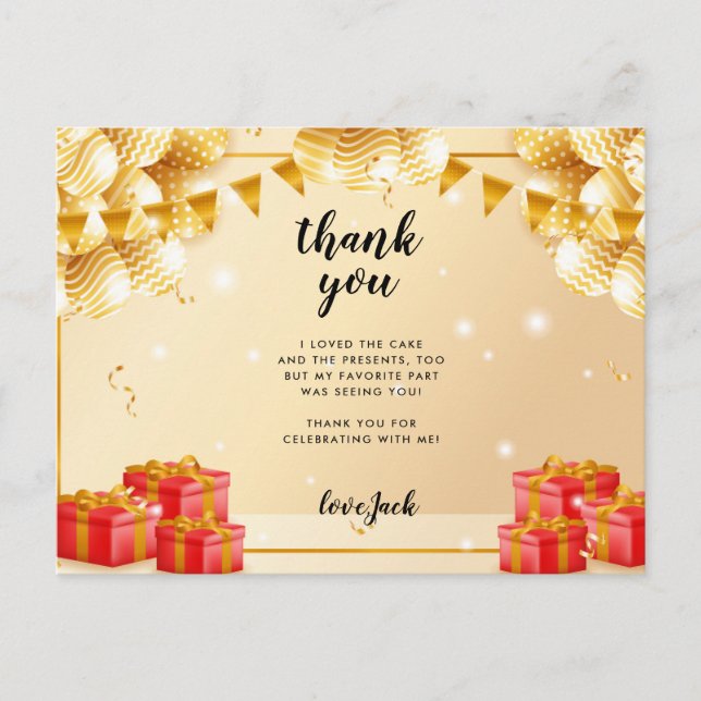 Birthday Party Postkarte (Vorderseite)