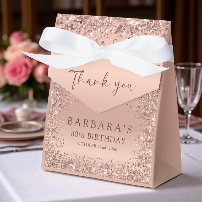 Birthday Party Rose Gold Vielen Dank Niedlich Geschenkschachtel (Von Creator hochgeladen)