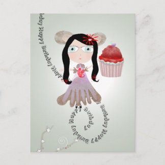 Birthday Party Rote Märchenkuchen Ankündigung