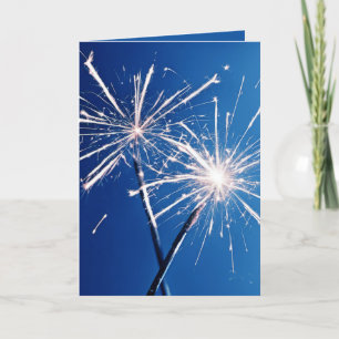 Birthday Party Sparklers Karte