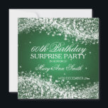 Birthday Party Sparkling Wave Green Einladung<br><div class="desc">Elegant 60th Überraschung Birthday Party Einladung für Design with sophisticated Sparkling Wave Green Motiv,  custom name and date and additional text. Impress your family and friends with this stylish and classiy birthday announdesign. Fully customizable! Easy to use and easy to personalize.</div>