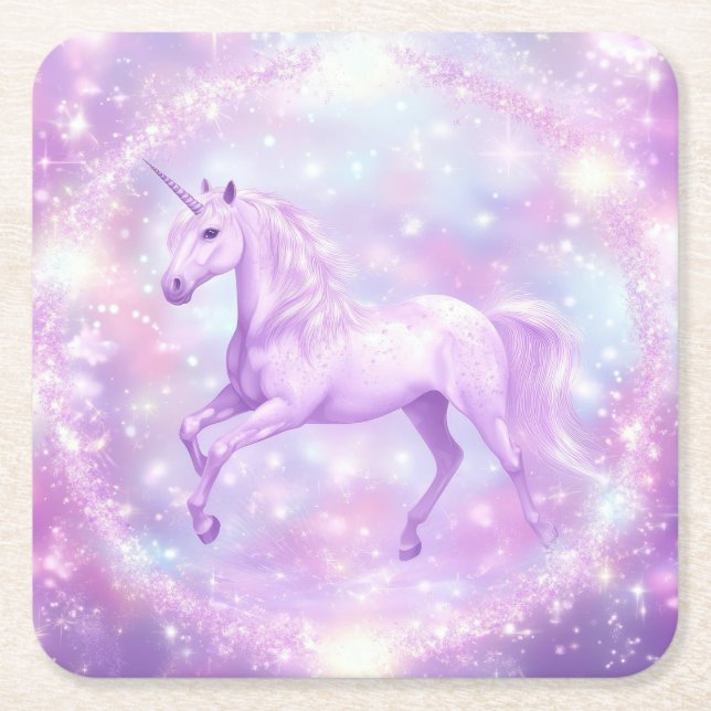 Birthday Party Unicorage Paper Untersetzer (Vorderseite)