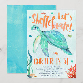 Birthday Party von Sea Turtle Einladung