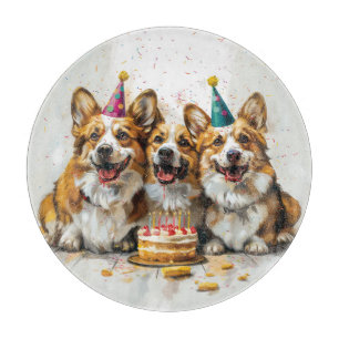 Birthday Pembroke Welsh Corgi Hunde Schneidebrett