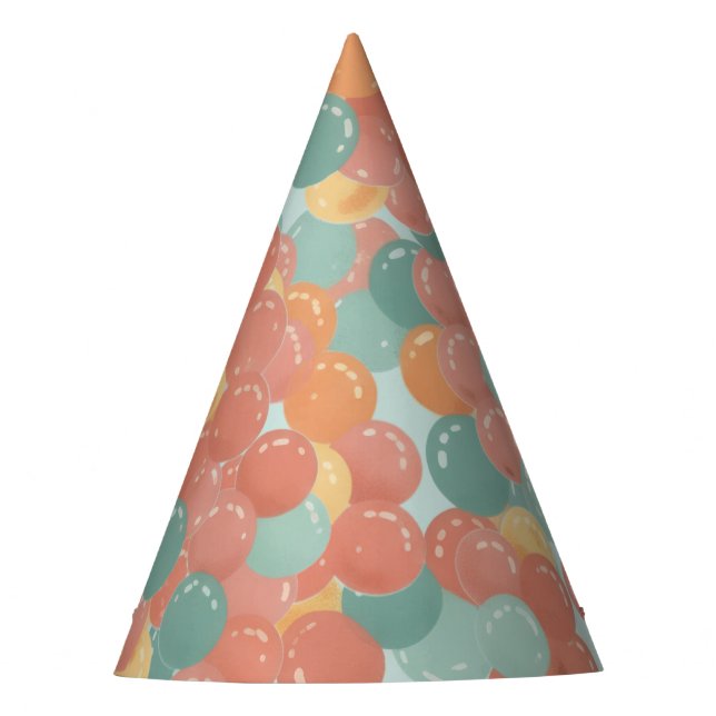 Birthday Picnic, Cute Retro Style Partyhütchen (Vorderseite)