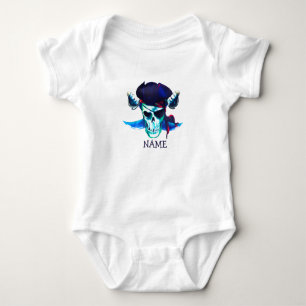 Birthday Pirate Skull Baby Bodysuit Strampler