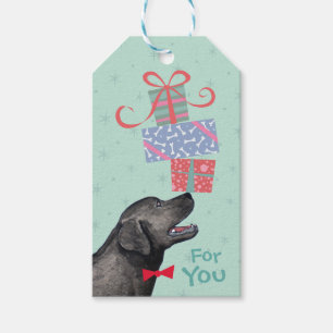 Birthday präsentiert Black Lab Geschenkanhänger