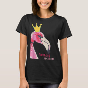 Birthday Princess Girl Flamingo   Niedlich Flaming T-Shirt