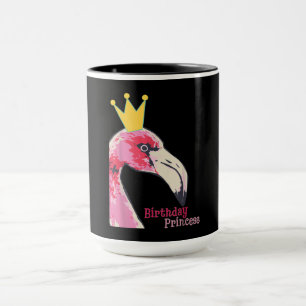 Birthday Princess Girl Flamingo Niedlich Flaming Tasse
