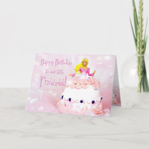 Birthday Princess - Puppenkuchen-Fantasie Karte