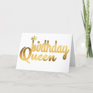 BIRTHDAY QUEEN CARTE