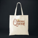 Birthday Queen Crown Gift Girly Rose Wife Bestie Tragetasche<br><div class="desc">Birthday Queen Crown Gift Girly Rose Wife Bestie</div>