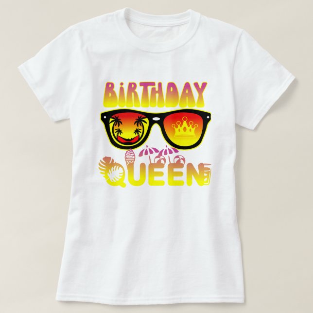 Birthday Queen Design T-Shirt (Design vorne)