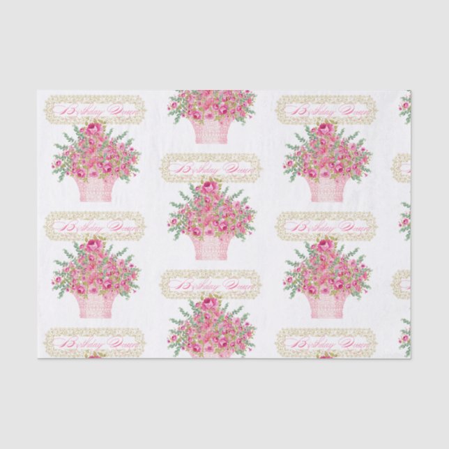 Birthday Queen, Happy Birthday Tissue Paper Seidenpapier (Vorderseite)